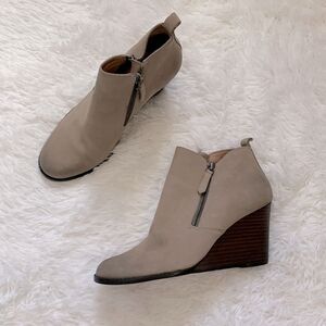 Caslon Shoes Caslon Wesley Tan Taupe Nubuck Leather Zipper